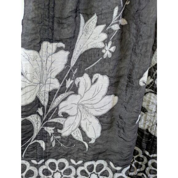 Anthropologie Lapis Convertible Smocked Tube Dress / Skirt OS Boho Floral Midi - Picture 3 of 9